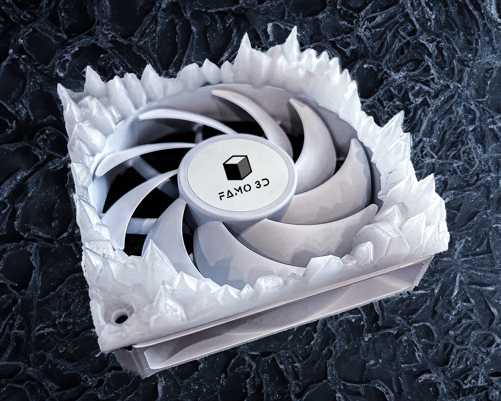 Permafrost PC Fan Shroud by Famo3D, Ice Fan Shroud, 120mm & 140mm Fan Shroud
