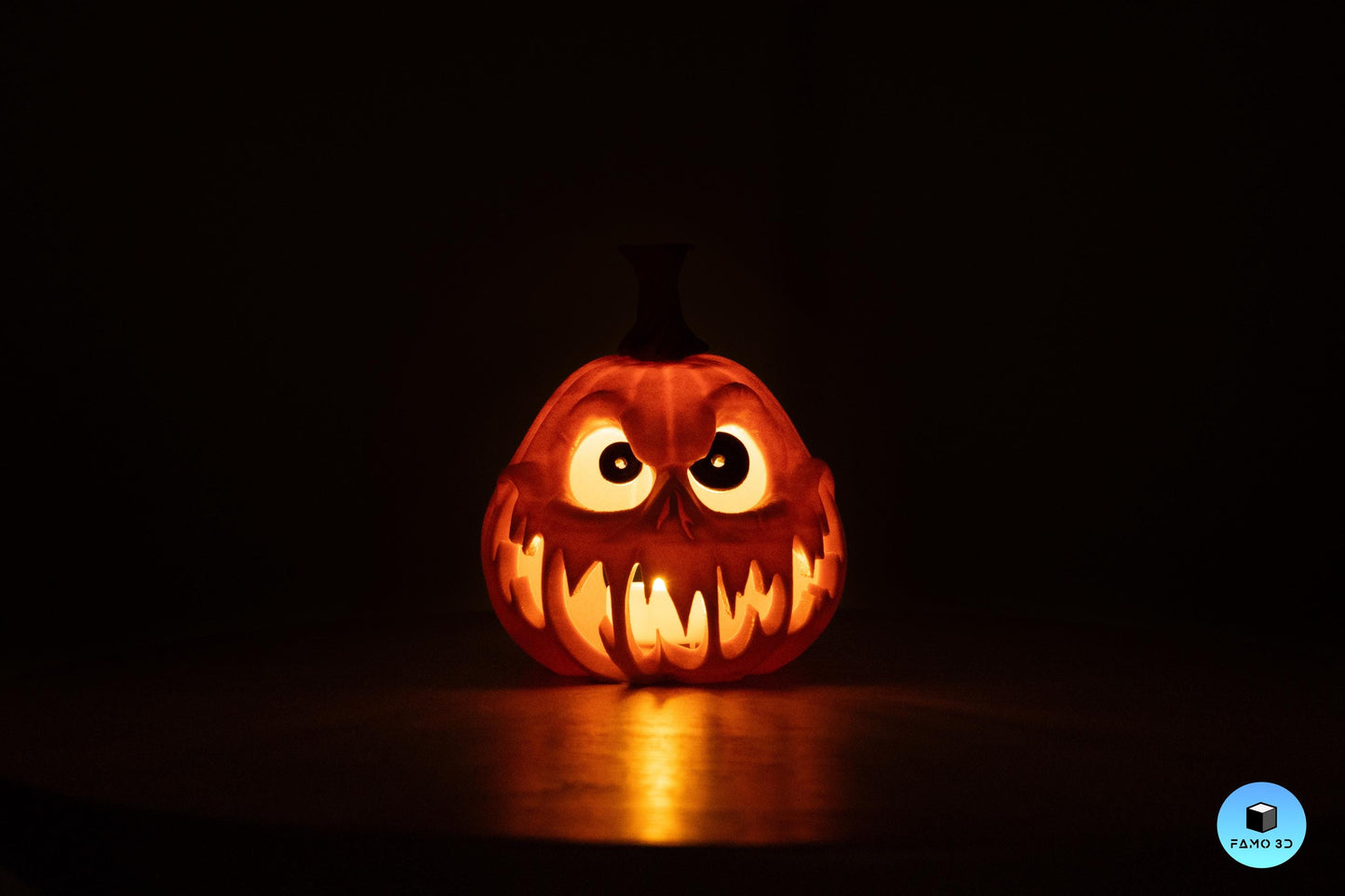 Spooky Jack o' Lantern (Included tealight), Pumpkin Tea Light Holder, Halloween Pumpkin Lantern, Outdoor Safe