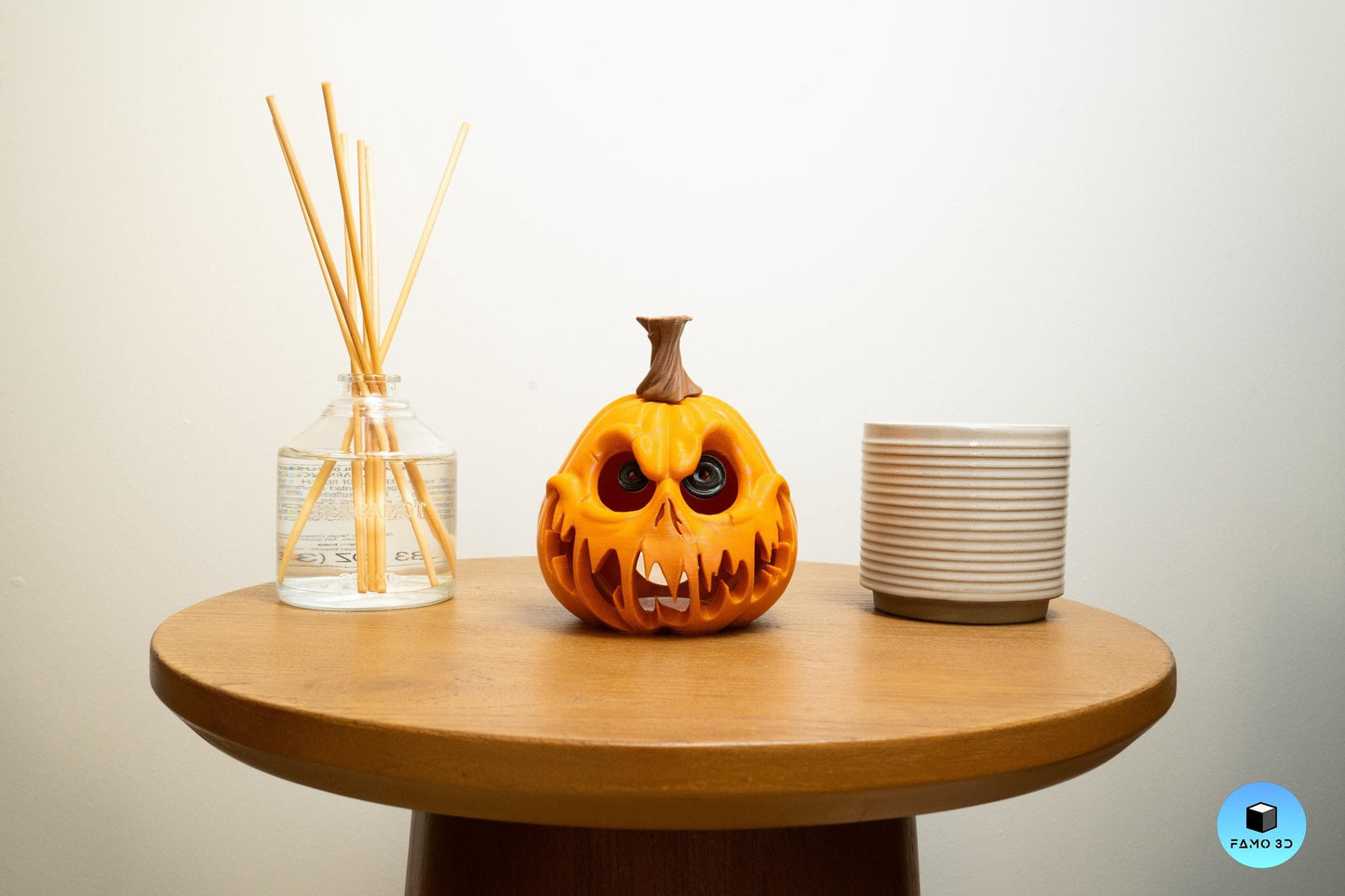Spooky Jack o' Lantern (Included tealight), Pumpkin Tea Light Holder, Halloween Pumpkin Lantern, Outdoor Safe