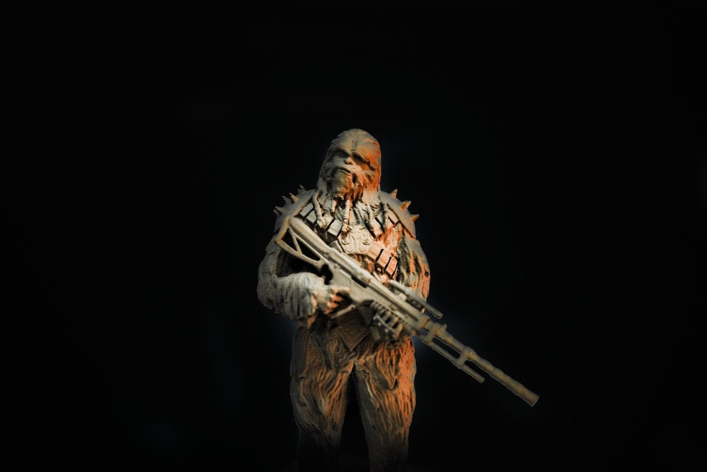 Krrsantan Miniature, Wookie bounty Hunter, SW Legion