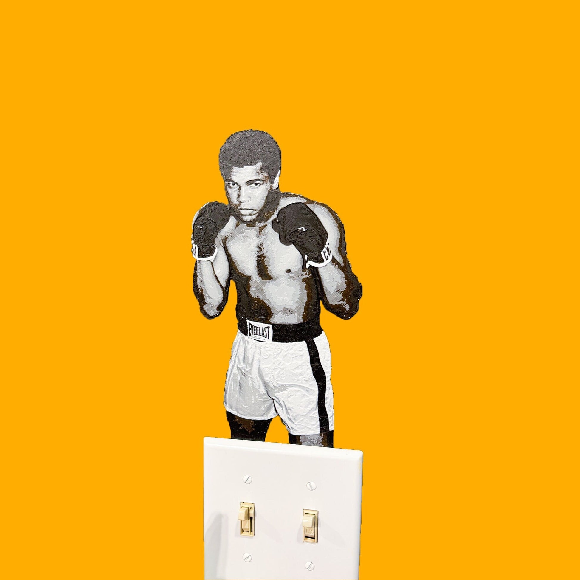 Muhammad Ali Boxer 3D Silhouette Cutout, Muhammad Ali Wall Hanging, Famous Boxer