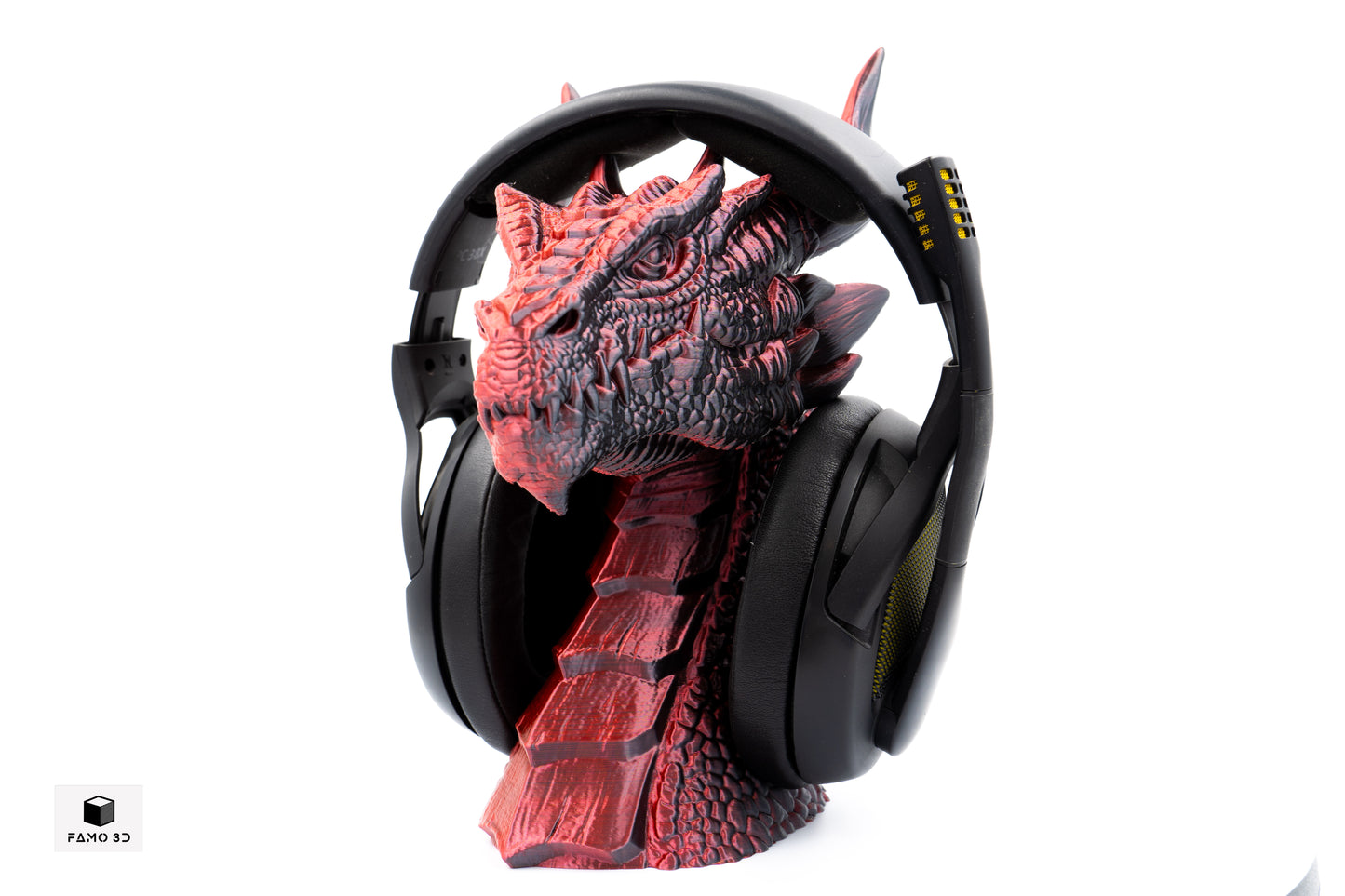 Dragon Headphones Stand, Dragon Gamer Gift, Dragon Headphones Holder, Drafnir