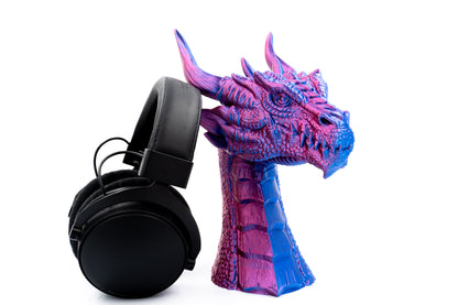 Dragon Headphones Stand, Dragon Gamer Gift, Dragon Headphones Holder, Drafnir