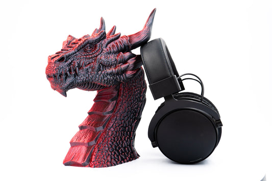 Dragon Headphones Stand, Dragon Gamer Gift, Dragon Headphones Holder, Drafnir