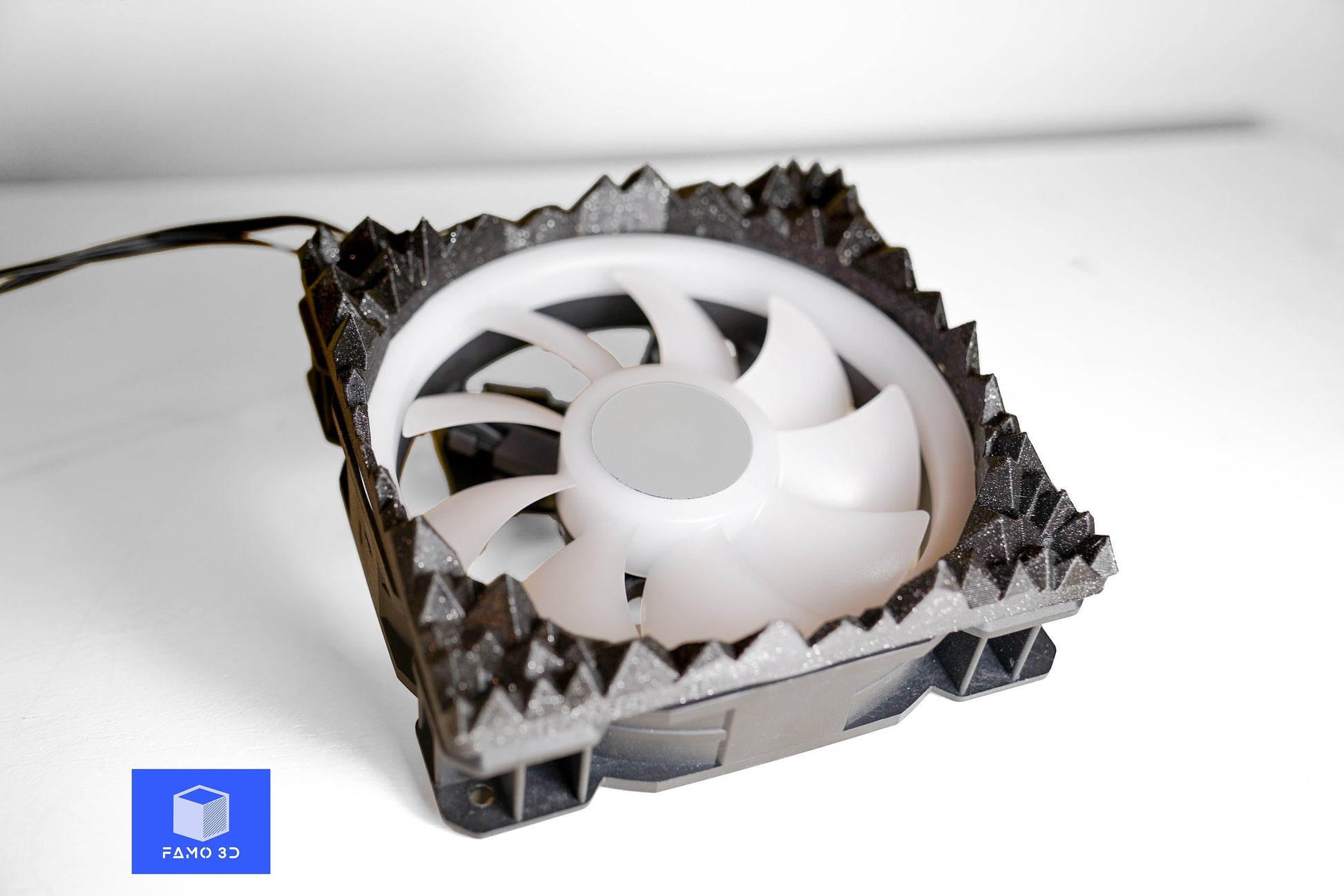 Dark Matter Fan Shroud© by Famo3D, for PC 120mm and 140mm Fans, PC Cooling Fan Grille, PC Fan Cover