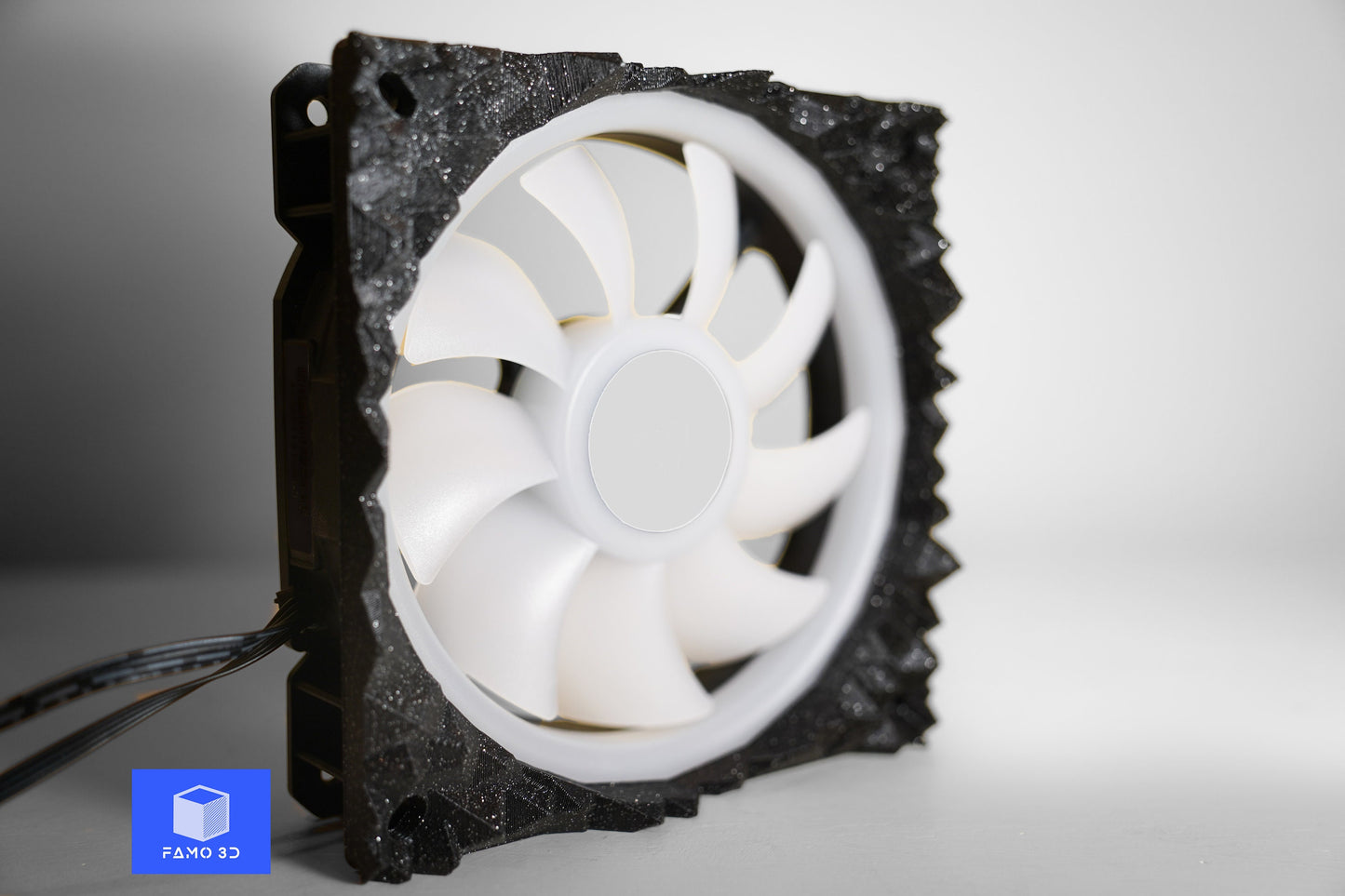 Dark Matter Fan Shroud© by Famo3D, for PC 120mm and 140mm Fans, PC Cooling Fan Grille, PC Fan Cover