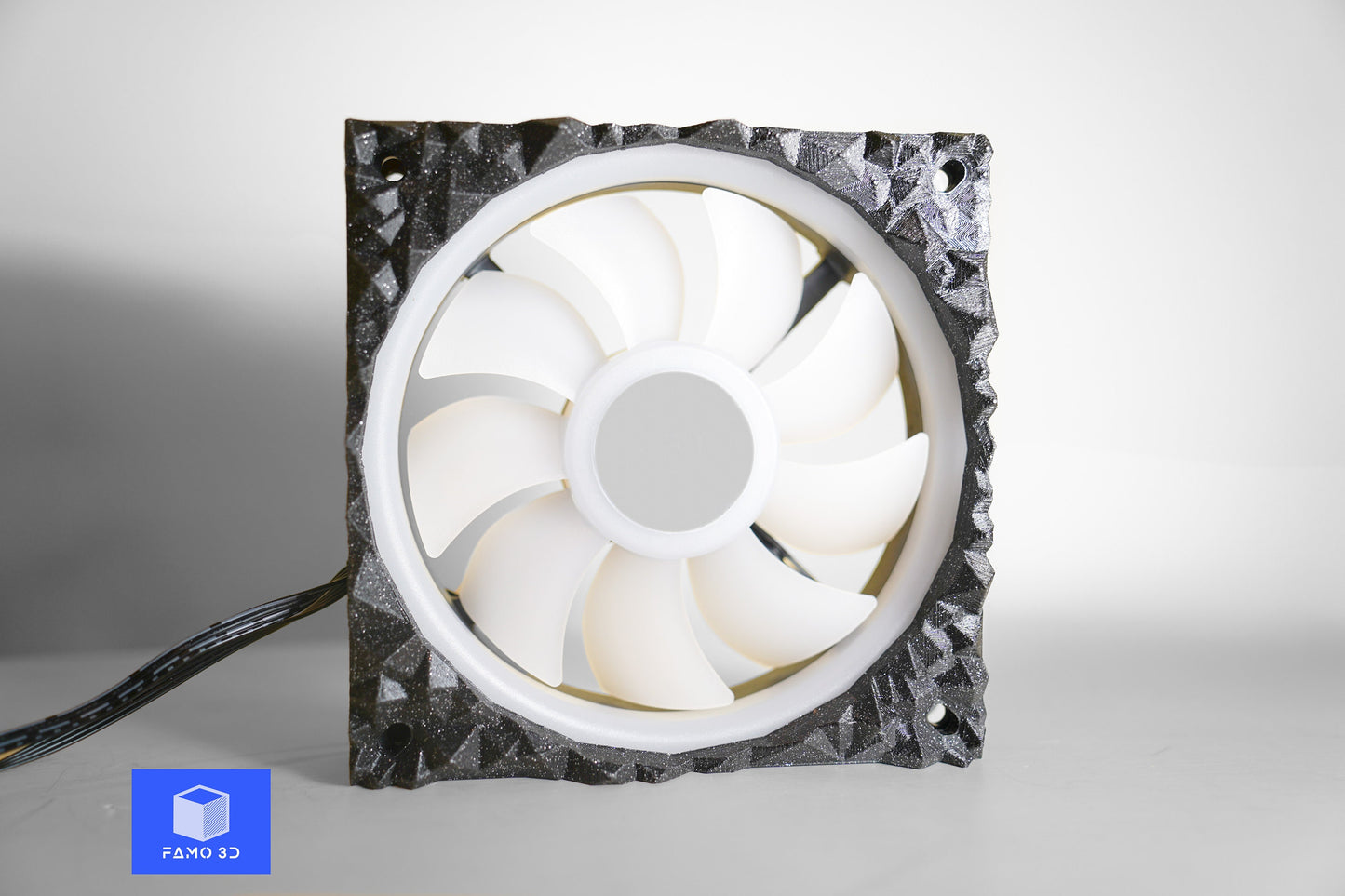 Dark Matter Fan Shroud© by Famo3D, for PC 120mm and 140mm Fans, PC Cooling Fan Grille, PC Fan Cover