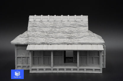 Japanese Cottage DnD Miniature Terrain for Dungeons and Dragons, D&D, D and D, Samurai Cottage for DnD, Wargaming Samurai House