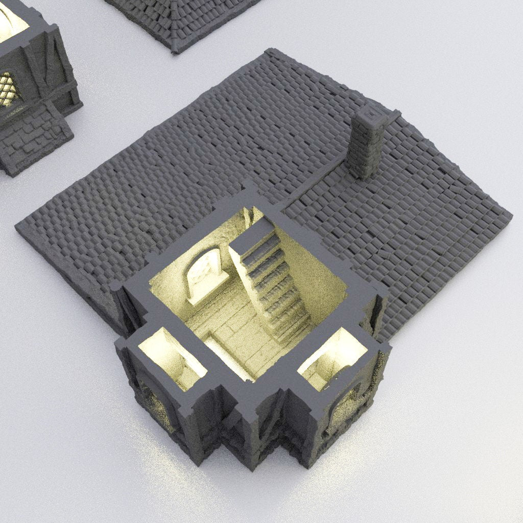 Medieval Jail DnD Miniature Terrain for Dungeons and Dragons, D&D, D and D Wargaming Tabletop Medieval Prison, 28mm