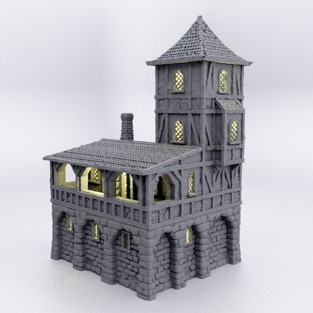 Medieval Jail DnD Miniature Terrain for Dungeons and Dragons, D&D, D and D Wargaming Tabletop Medieval Prison, 28mm