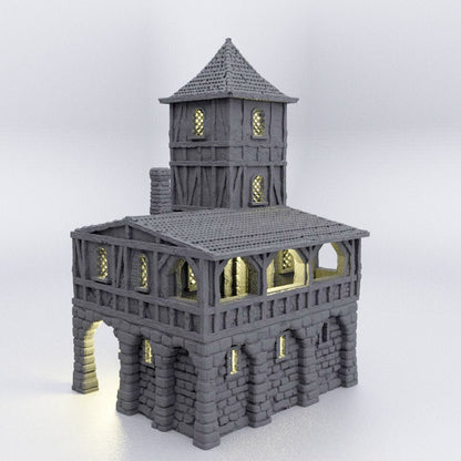 Medieval Jail DnD Miniature Terrain for Dungeons and Dragons, D&D, D and D Wargaming Tabletop Medieval Prison, 28mm