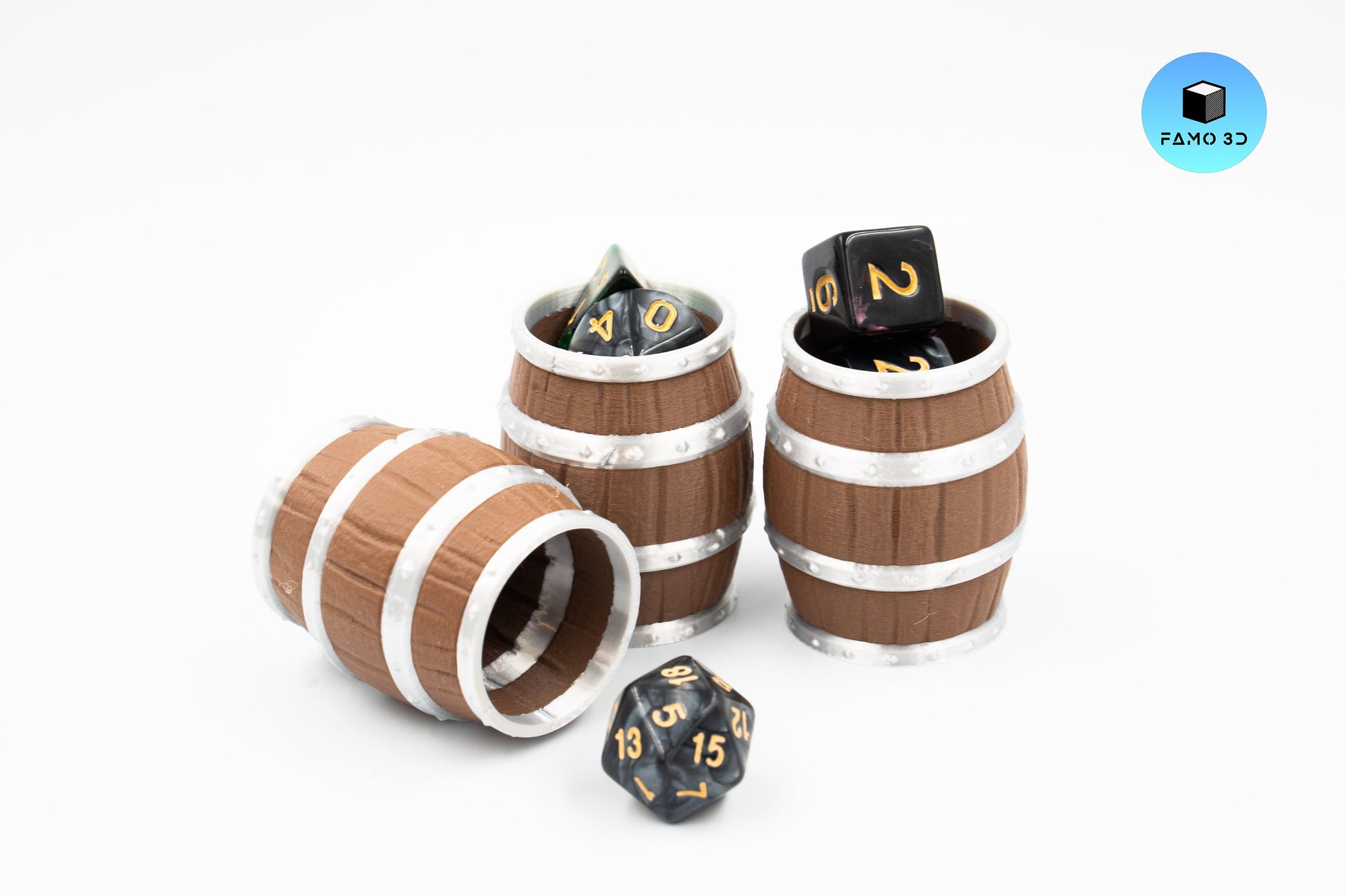 Dice Cup Mini Barrels | Medieval Barrel Dice Cup | Tabletop RPG Gift