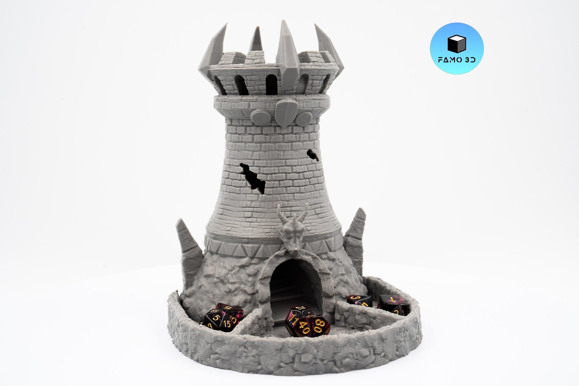 Medieval Fighter Dice Tower, Dice Tower for Tabletop Games, RPG Gift