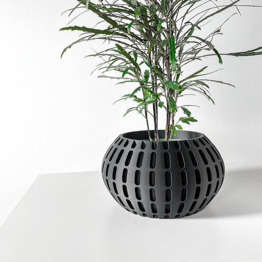 Modern 3D Printed Planter Pot - Indoor Succulent & Small Plant Pot - Unique Design for Home Decor