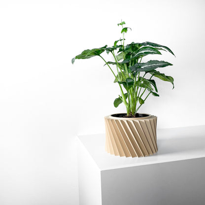 Modern Geometric Planter Pot - Unique Home Decor for Succulents & Medium Plants - 3D Printed