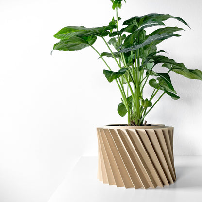 Modern Geometric Planter Pot - Unique Home Decor for Succulents & Medium Plants - 3D Printed