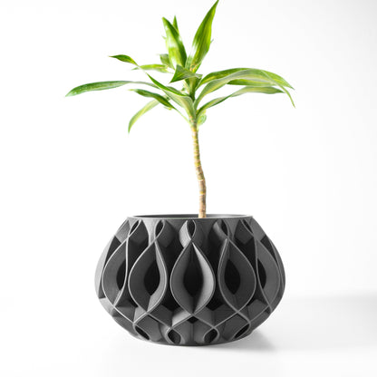 Modern 3D Printed Planter Pot for Succulents & Medium Plants - Stylish Home Decor