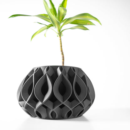 Modern 3D Printed Planter Pot for Succulents & Medium Plants - Stylish Home Decor