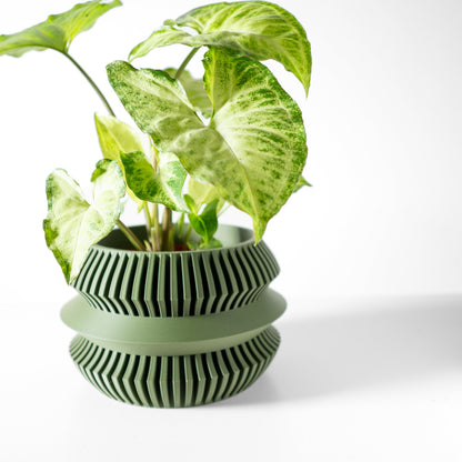 Modern Planter Pot - Stylish Home Decor for Small & Medium Plants, Indoor Gardening Plant Lover Gift