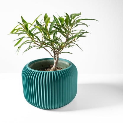 Modern Planter Pot - Stylish Home Decor for Small & Medium Plants, Indoor Gardening Plant Lover Gift - 3D Printed