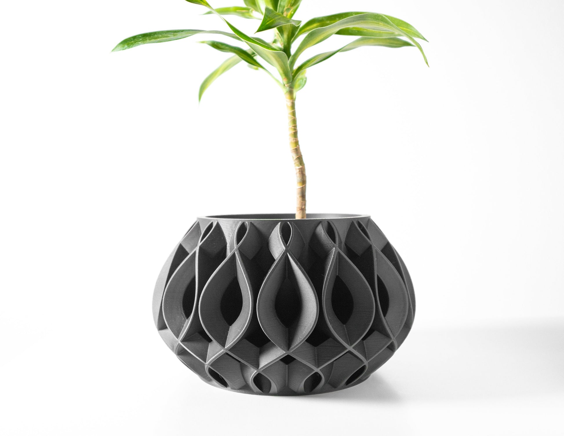 Modern 3D Printed Planter Pot for Succulents & Medium Plants - Stylish Home Decor