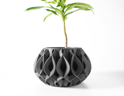 Modern 3D Printed Planter Pot for Succulents & Medium Plants - Stylish Home Decor