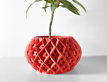 Modern Planter Pot - Stylish Home Decor for Small & Medium Plants, Indoor Gardening Plant Lover Gift