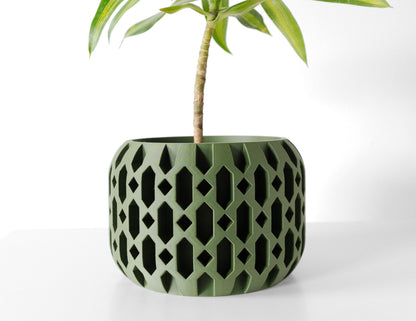 Modern Planter Pot - Stylish Home Decor for Small & Medium Plants, Indoor Gardening Plant Lover Gift