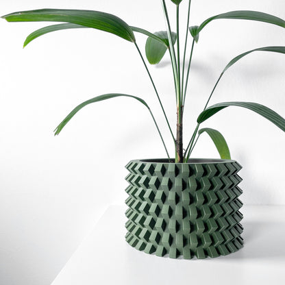 Modern Round Planter Pot - Stylish Home Decor for Small & Medium Plants, Indoor Gardening Plant Lover Gift