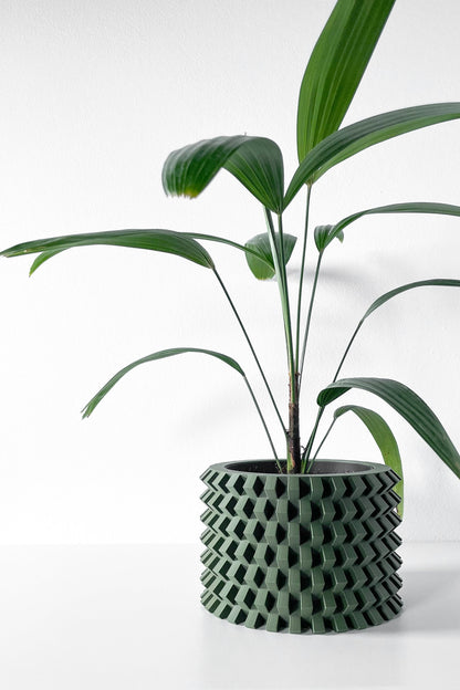 Modern Round Planter Pot - Stylish Home Decor for Small & Medium Plants, Indoor Gardening Plant Lover Gift