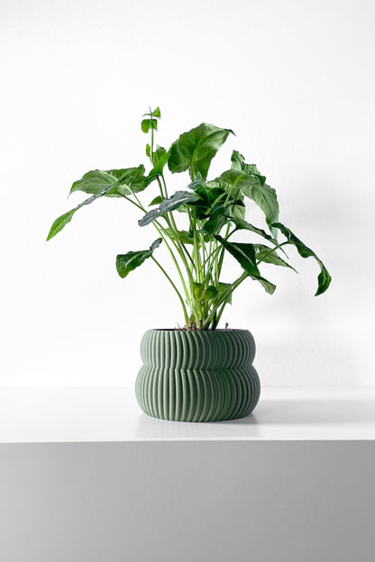 Modern Planter Pot - Stylish Home Decor for Small & Medium Plants, Indoor Gardening Plant Lover Gift