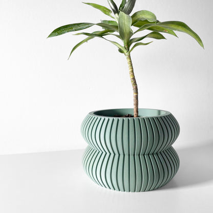 Modern Planter Pot - Stylish Home Decor for Small & Medium Plants, Indoor Gardening Plant Lover Gift