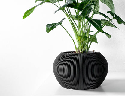 Modern Planter Pot - Stylish Home Decor for Small & Medium Plants, Indoor Gardening Plant Lover Gift