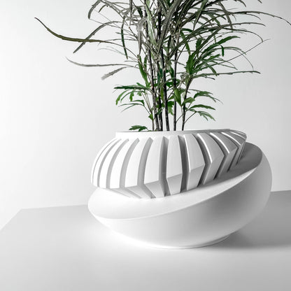 Modern Planter Pot - Minimalist Home Decor for Small & Medium Plants, Indoor Gardening Plant Lover Gift