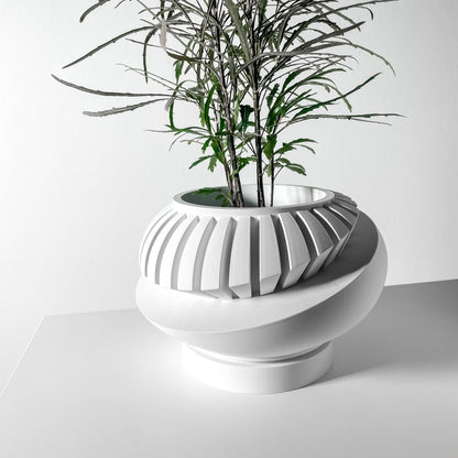 Modern Planter Pot - Minimalist Home Decor for Small & Medium Plants, Indoor Gardening Plant Lover Gift