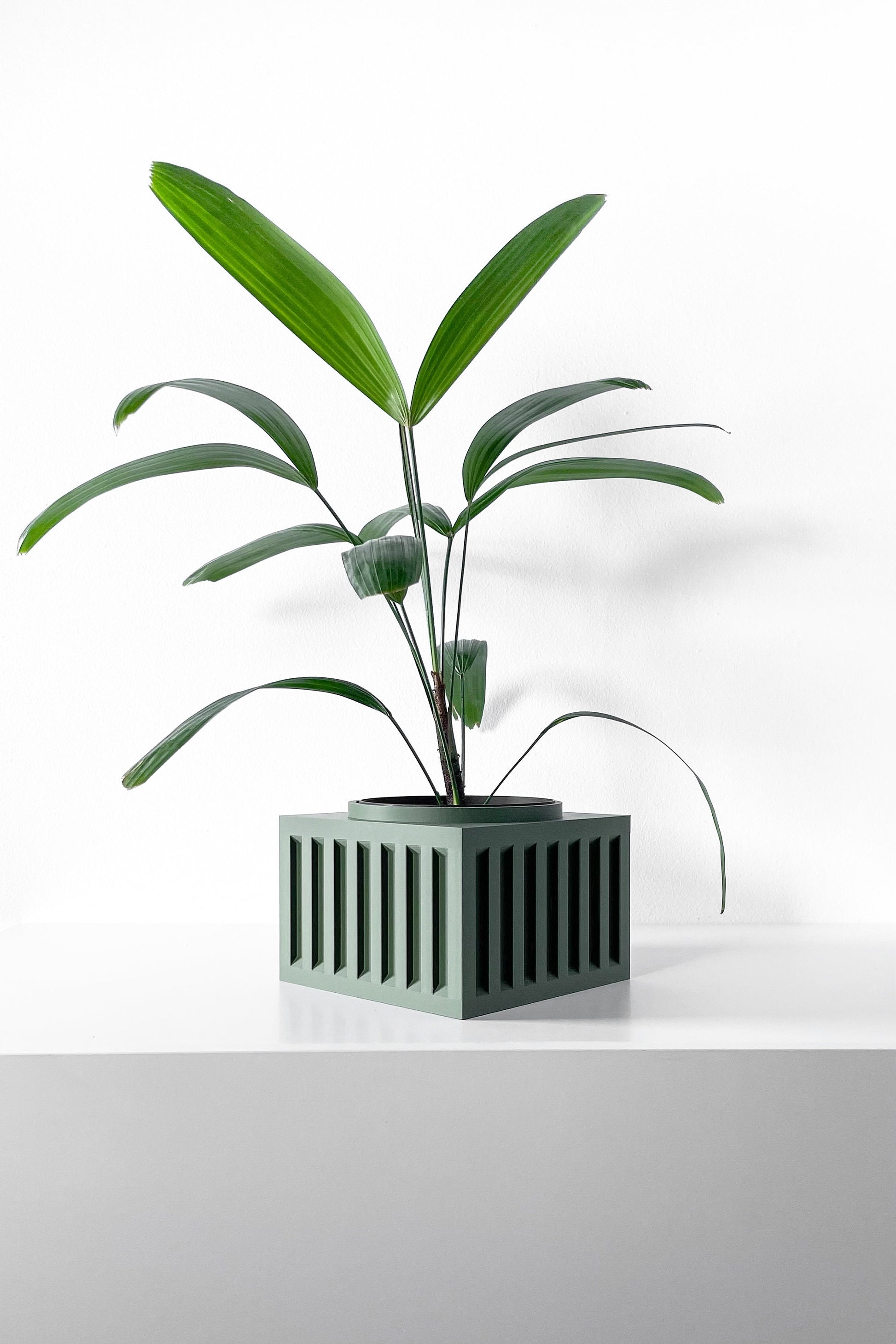 Modern Box Planter Pot - Minimalist Home Decor for Small & Medium Plants, Indoor Gardening Plant Lover Gift