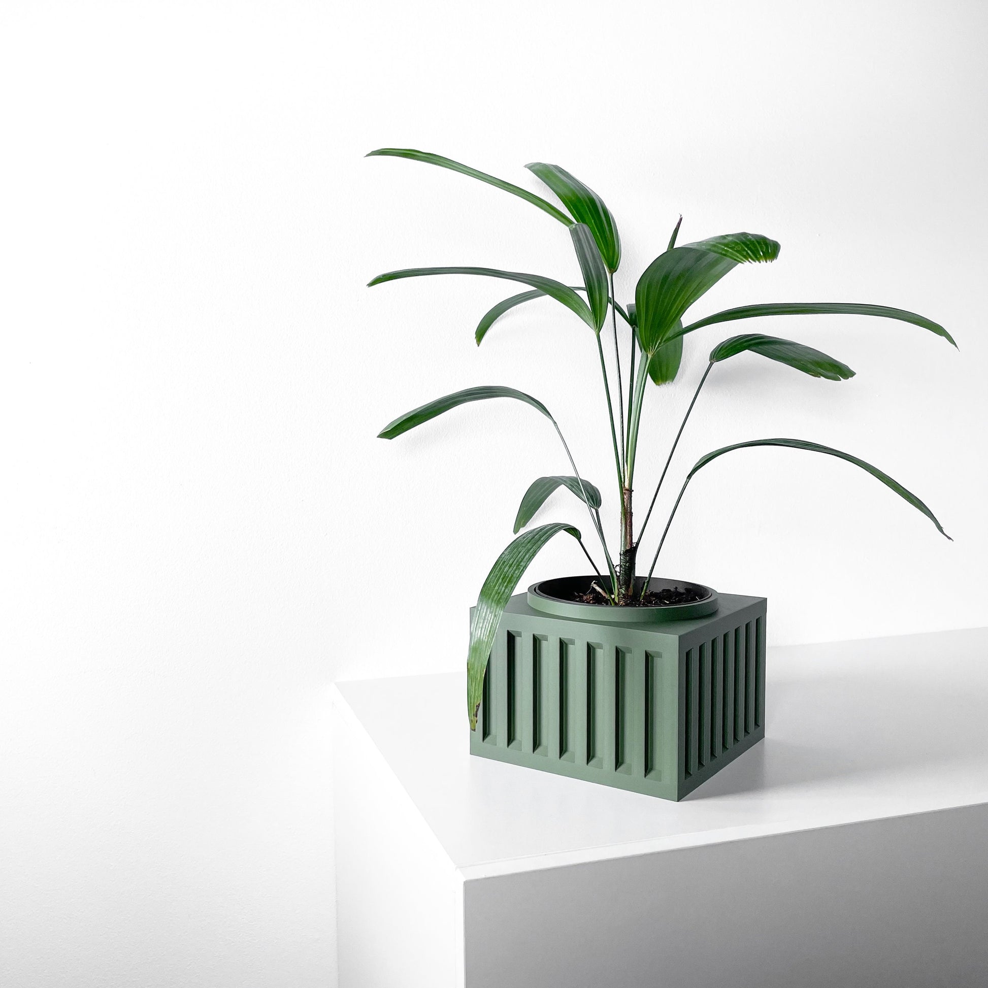 Modern Box Planter Pot - Minimalist Home Decor for Small & Medium Plants, Indoor Gardening Plant Lover Gift