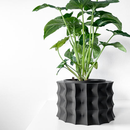 Modern Round Planter Pot - Minimalist Home Decor for Small & Medium Plants, Indoor Gardening Plant Lover Gift