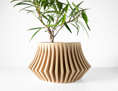 Modern Planter Pot - Minimalist Home Decor for Small & Medium Plants, Indoor Gardening Plant Lover Gift