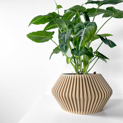 Modern Planter Pot - Minimalist Home Decor for Small & Medium Plants, Indoor Gardening Plant Lover Gift