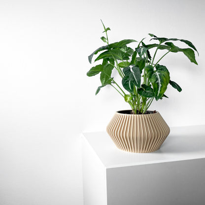 Modern Planter Pot - Minimalist Home Decor for Small & Medium Plants, Indoor Gardening Plant Lover Gift