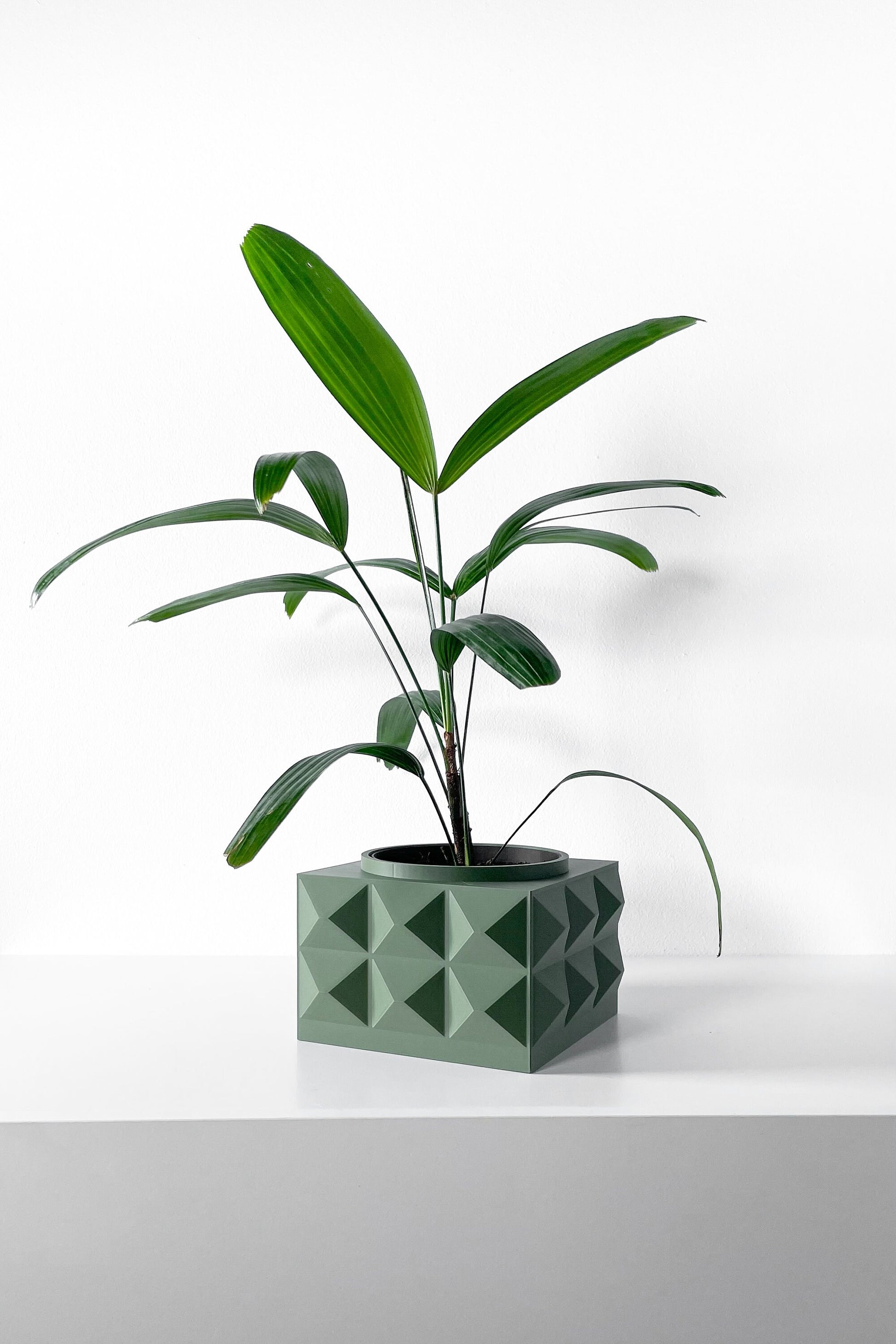 Modern Box Planter Pot - Minimalist Home Decor for Small & Medium Plants, Indoor Gardening Plant Lover Gift