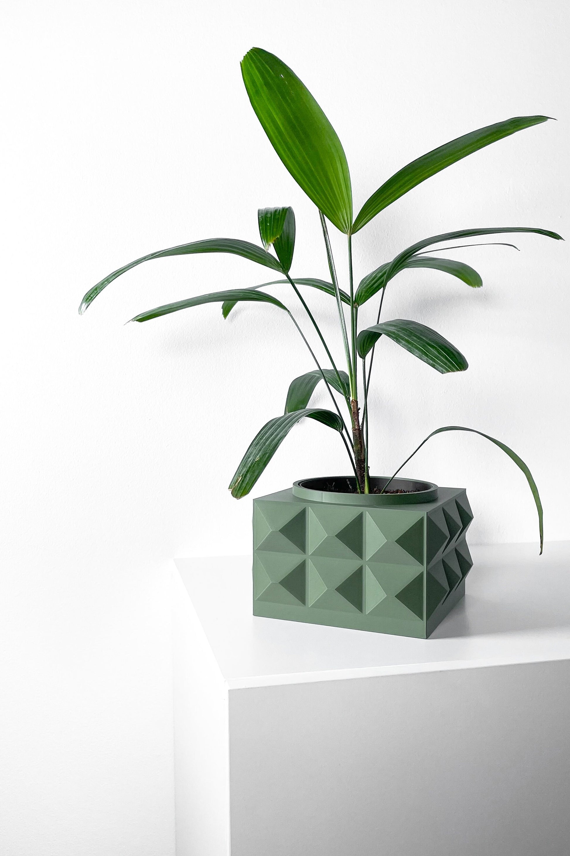 Modern Box Planter Pot - Minimalist Home Decor for Small & Medium Plants, Indoor Gardening Plant Lover Gift