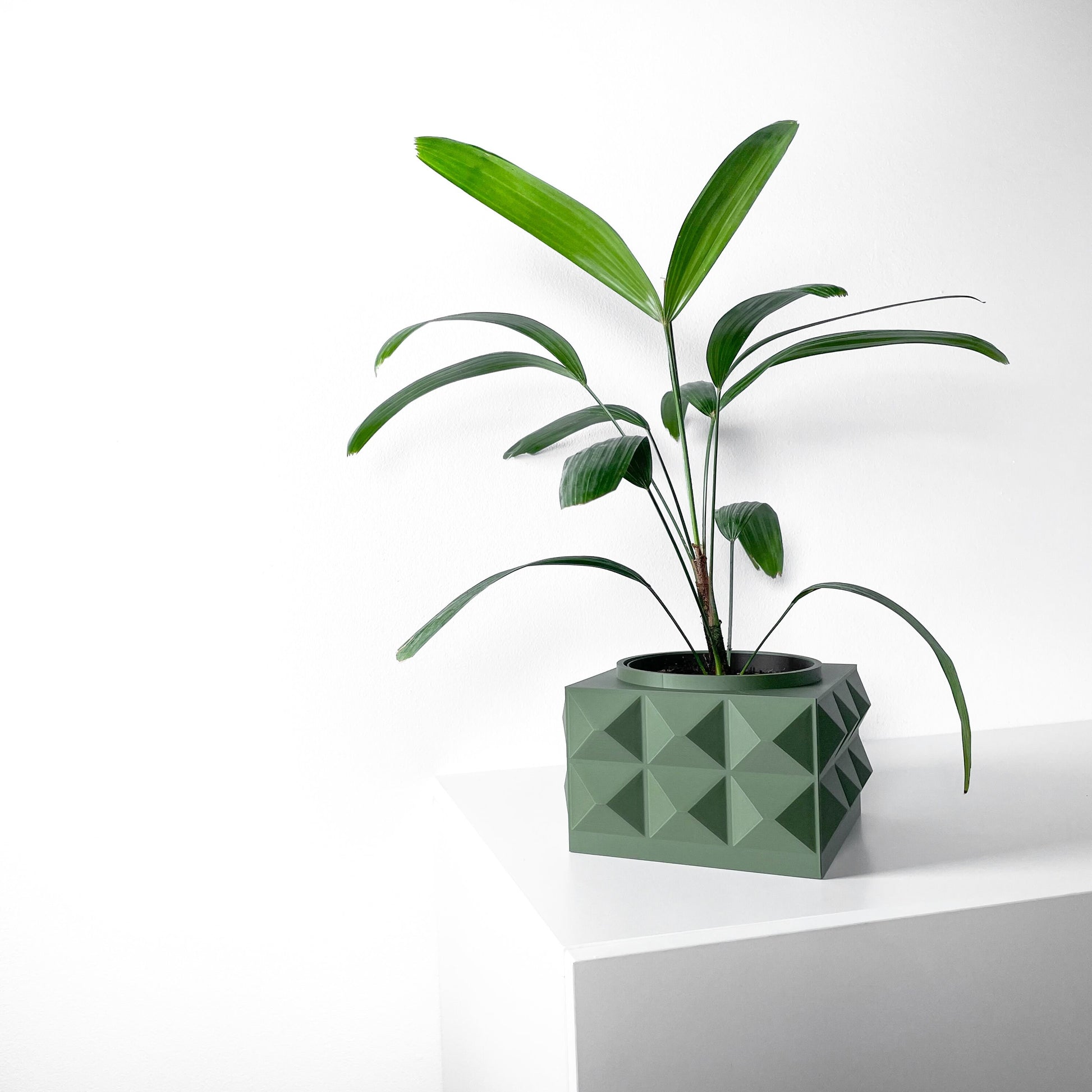 Modern Box Planter Pot - Minimalist Home Decor for Small & Medium Plants, Indoor Gardening Plant Lover Gift