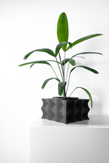 Modern Box Planter Pot - Minimalist Home Decor for Small & Medium Plants, Indoor Gardening Plant Lover Gift