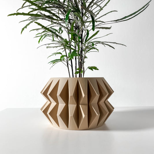 Modern Planter Pot - Minimalist Home Decor for Small & Medium Plants, Indoor Gardening Plant Lover Gift