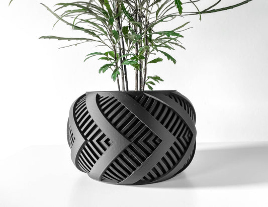 Modern Planter Pot - Minimalist Home Decor for Small & Medium Plants, Indoor Gardening Plant Lover Gift