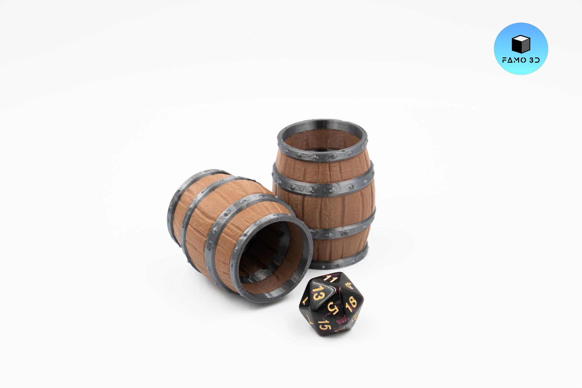 Dice Cup Mini Barrels | Medieval Barrel Dice Cup | Tabletop RPG Gift