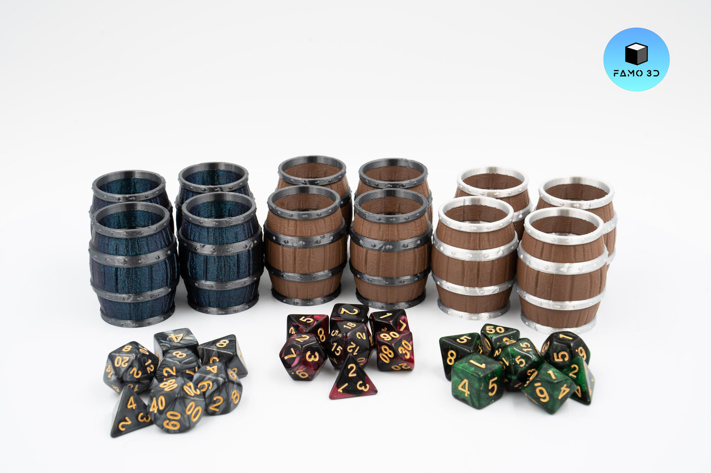 Dice Cup Mini Barrels | Medieval Barrel Dice Cup | Tabletop RPG Gift