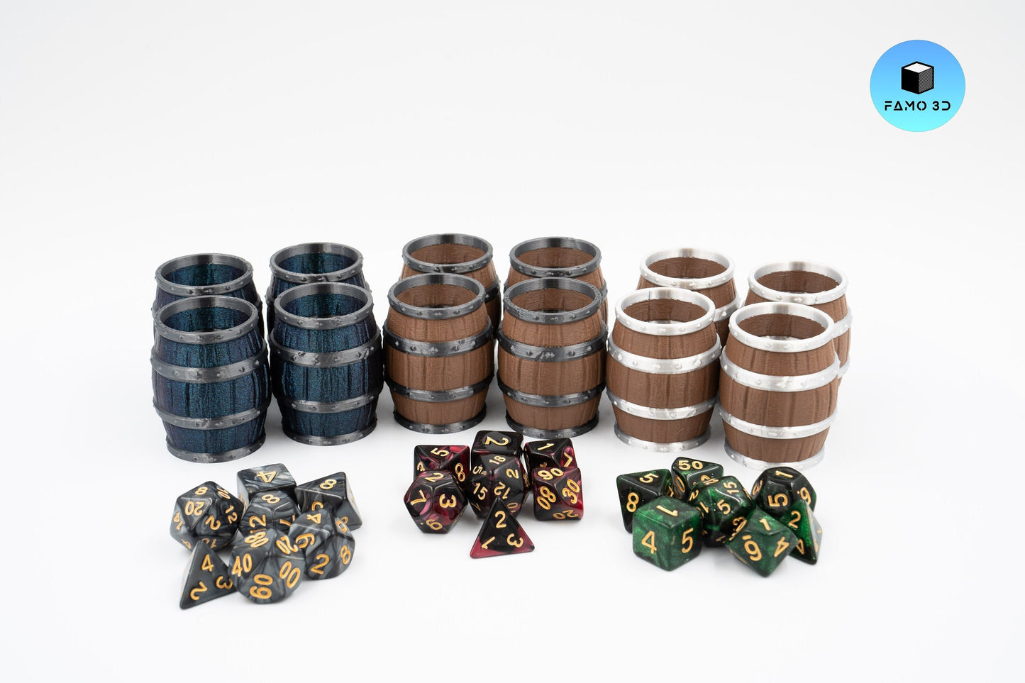 Dice Cup Mini Barrels | Medieval Barrel Dice Cup | Tabletop RPG Gift